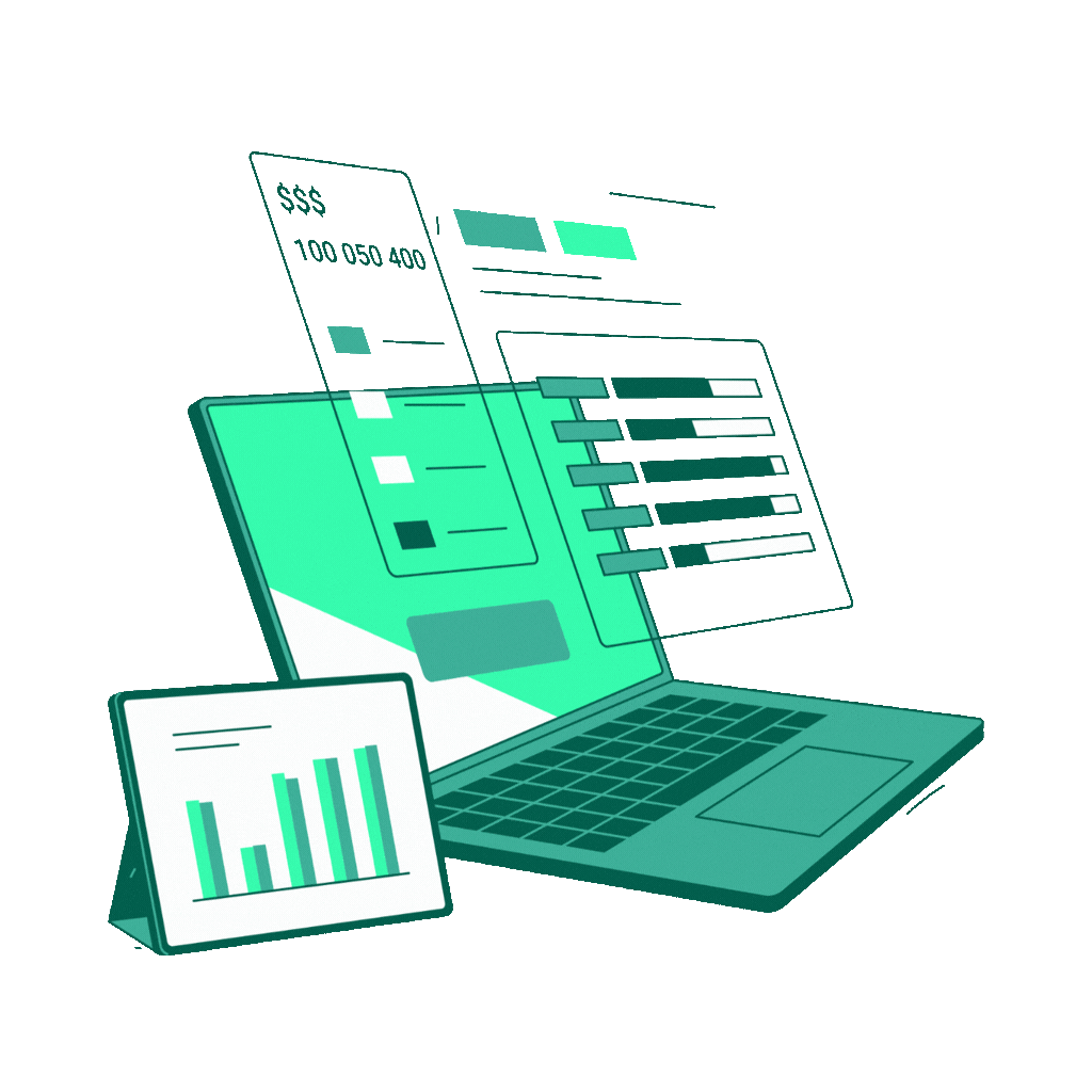 Live trading strategy development supporting graphic